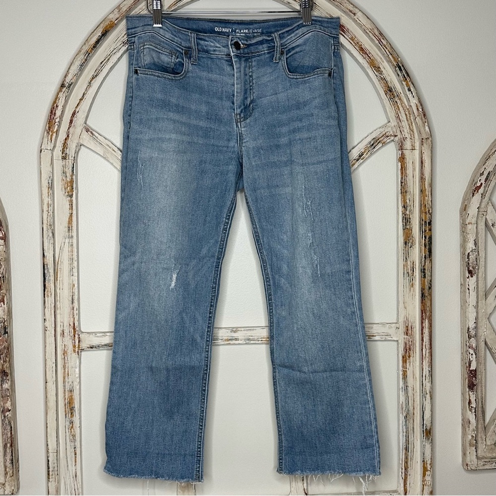 Loft Mid Rise Flare Jeans- Size 12